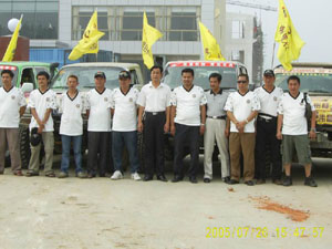 “伟昌铝材猎人车队”到达J9.COM山东分厂