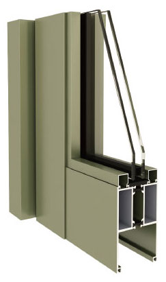 WGR100隔热节能平开地弹门